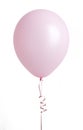 Pink Balloon on White Royalty Free Stock Photo