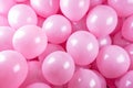 Pink Balloons Floating in the Air, Colorful, The phrase happy birthday is displayed on pink balloons, forming a background for