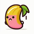 Pink Banana Squash Vegetable Cute Playful Flat Icon by Generative AI