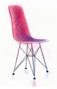 Pink bar stool with backrest Royalty Free Stock Photo