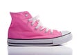 Pink Basketball Shoes Royalty Free Stock Photo