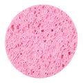 Pink bast for washing on a white