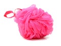 Pink bath puff Royalty Free Stock Photo