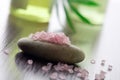 Pink bath salt Royalty Free Stock Photo