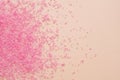 Pink bath salt crystals abstract background Royalty Free Stock Photo