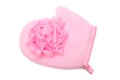 Pink bath sponge Royalty Free Stock Photo