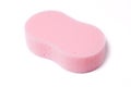 Pink bath sponge Royalty Free Stock Photo