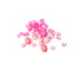 Pink Bead Collection Royalty Free Stock Photo