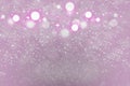 Pink cute shining glitter lights defocused bokeh abstract background with sparks fly, festive mockup texture with blank space for Royalty Free Stock Photo