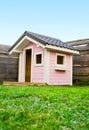 Pink beautiful House playground Royalty Free Stock Photo