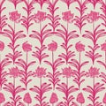 Pink beige blooming african lilly flower summer floral seamless vector pattern for fabric, wallpaper, scrapbooking