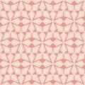 Pink beige embossed pattern in arabic style, seamless pattern for decoration, vector illustration