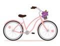 Pink bicycle Royalty Free Stock Photo