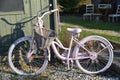 Pink Bicycle Royalty Free Stock Photo