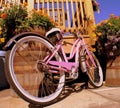 Pink bike Royalty Free Stock Photo