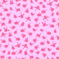 Pink bird background pattern