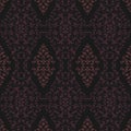 Pink and Black Damask Pattern