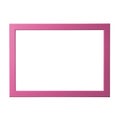 pink blank picture frame, realistic horizontal picture frame. Empty white picture frame, mockup template isolated on Royalty Free Stock Photo