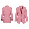 Pink blazer isolated on white background Royalty Free Stock Photo