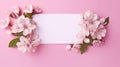 Pink Blooms Greeting Card