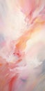 Ethereal Abstract Painting: Whirlwind Of White Brushstrokes