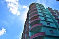 Pink-Blue building Royalty Free Stock Photo