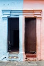 Pink and blue cartagena doors