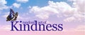 Butterfly and Kindness Cloud banner Royalty Free Stock Photo