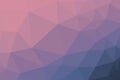 Pink and blue coloured gradient triangle background, abstract polygon pattern