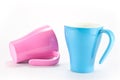 Pink and Blue Cups