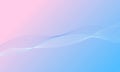 pink blue curve wave lines with soft gradient abstract background Royalty Free Stock Photo