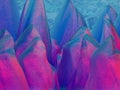 Pink and blue Keabbo Crystals on alien planet