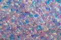 Pink and blue mother of pearl sequins background Royalty Free Stock Photo