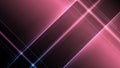 Pink and blue neon geometric lines on a dark gradient background Royalty Free Stock Photo