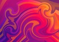 Pink Blue and Orange Abstract Gradient Wavy Ripple Lines Background Vector Royalty Free Stock Photo