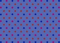 Pink blue orange polka design with light blue background Royalty Free Stock Photo