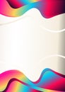 Pink Blue And Orange Vertical Wave Background With Space For Your Text Vector Illustration Beautiful elegant Illustration Royalty Free Stock Photo