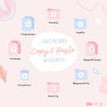 Pink and Blue Playful Self Care Tips Instagram Post