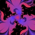 Pink blue purple lights flowery shapes, fractal, sky, energy abstract texture, graphics Royalty Free Stock Photo