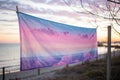 Pink blue purple violet gradient blurred banner Royalty Free Stock Photo