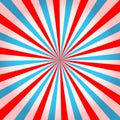 Pink and blue twisted stipes, vortex effect, pinwheel pattern. Circus, carnival or festival background. Bubble gum Royalty Free Stock Photo