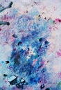 Pink blue red black soft mix colors, painting spots background, watercolor colorful abstract background Royalty Free Stock Photo