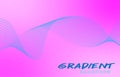 pink and blue smooth wavy Gradient shape background Royalty Free Stock Photo