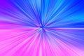 Pink and blue space teleportation blast illustration background Royalty Free Stock Photo