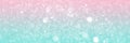 Pink and blue sparkling glitter bokeh background banner Royalty Free Stock Photo