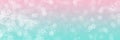 Pink and blue sparkling glitter bokeh background banner Royalty Free Stock Photo