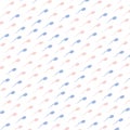 Pink and blue spermatozoids icons on white background, seamless Royalty Free Stock Photo