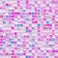 Pink and blue squares pattern