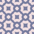 Pink and blue vector seamless pattern. Abstract ornamental geometric texture Royalty Free Stock Photo