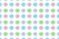 Pink, blue and violet Chamomile or gerbera floral seamless pattern